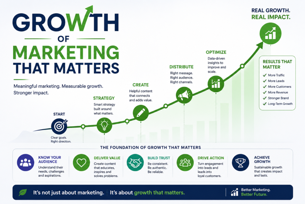 Growth journey for impactful marketing.