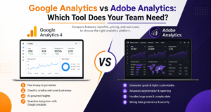 Google Analytics vs Adobe Analytics comparison.