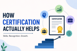 Certification benefits and growth path.