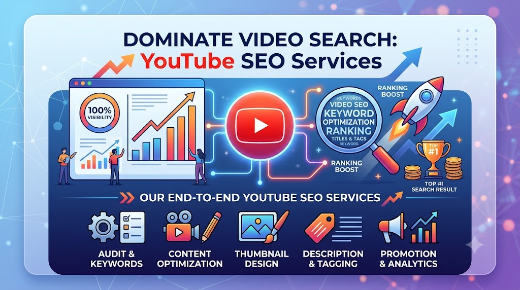 End-to-end YouTube SEO Services to improve Video Rankings