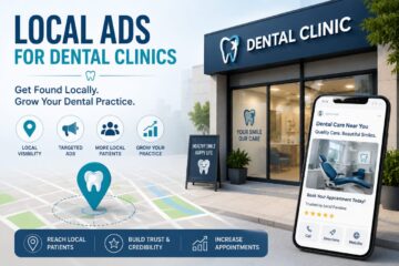 Local ads for dental clinics promoting patient acquisition through targeted digital marketing.
