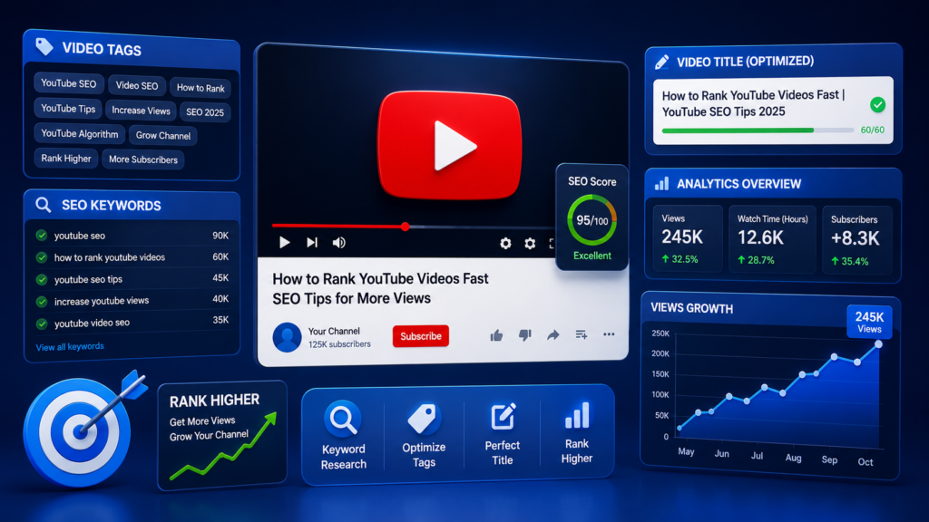 YouTube Video tags and titles for better discoverability and higher rankings