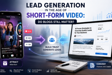 Lead generation through short-form video and SEO blogs working together for digital marketing success.