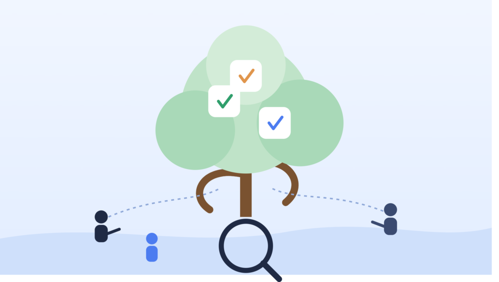 Illustration showing how SEO builds lasting, organic app downloads over time
