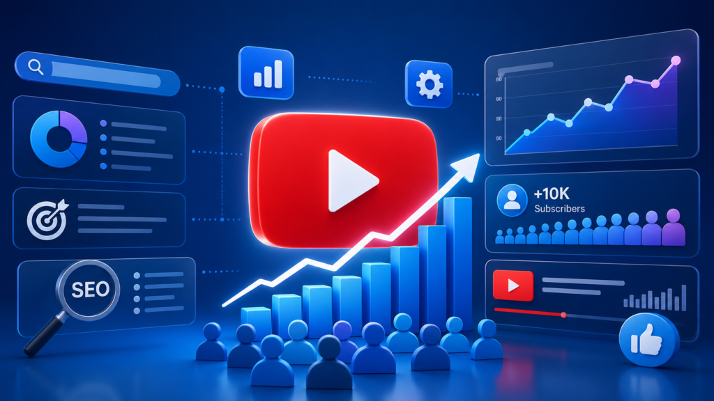 Why YouTube Growth Matters-YouTube SEO and Channel growth illustration